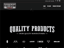 Tablet Screenshot of freedomgunstore.com